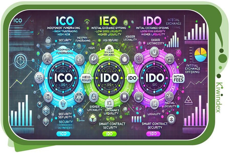 تفاوت ICO,IEO و IDO در چیست؟